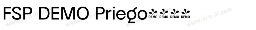 FSP DEMO Priego字体转换